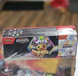 Pokemon Prismatic Evolutions Sam’s Club Exclusive Surprise Box + Booster Bundle - Image 1