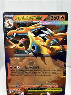 Mega Charizard Y ex MEP 030 - MEP 029 Black Star Promos Pokemon - Image 3