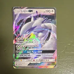 Pokemon Lugia GX 159/214 Sm-Lost Thunder Ultra Rare Full Art Holo 190 HP - Image 1