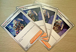 4x Boss's Orders Ghetsis 172/193 Paldea Evolved Non-Holo Trainer Cards Playset - Image 1