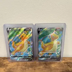 Pokemon Dragonite V 076/078, Holo English and Japanese Lot 2 Cards NM - Image 1