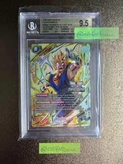 Dragonball Fusion World FB04-130 Vegito Championship Top 16 Prize Card BGS 9.5 - Image 1