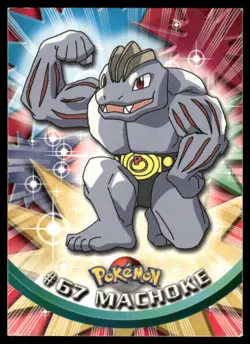 Pokemon Cards Machoke #67 Topps Trading Cards Series 1 LP *1 - Image 1