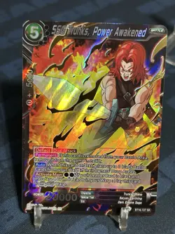 SSG Trunks Power Awakened Card Dragon Ball Super Card Game TCG BT16 107 SR - Image 1