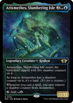 Arixmethes, Slumbering Isle -Foil Light Play MTG - Image 1