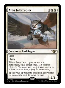 1x MTG Aven Interrupter - OTJ Rare! NM Mint! Ships fast - Image 1