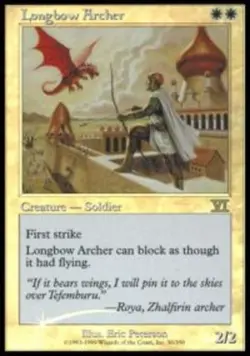 1x Longbow Archer - Foil Heavy Play MTG Magic - Kid Icarus - - Image 1