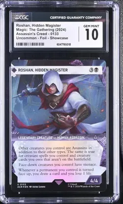 2024 MTG Roshan, Hidden Magister Foil (Showcase) 0133 Assassin's Creed CGC 10 - Image 1