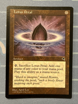 Lotus Petal - Tempest - Magic The Gathering - Vintage 1997 - Image 1