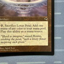 Lotus Petal - Tempest - Magic The Gathering - Vintage 1997 - Image 4