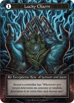 FOIL Sorcery Contested Realm - Lucky Charm (Foil) - Beta (B) - Image 1