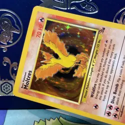Moltres 12/62 Fossil Holo Rare 1999 Wizards Pokemon Card LP - Image 3