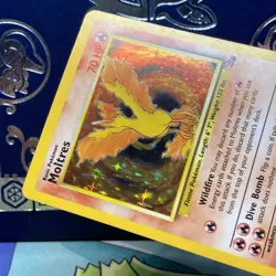 Moltres 12/62 Fossil Holo Rare 1999 Wizards Pokemon Card LP - Image 4