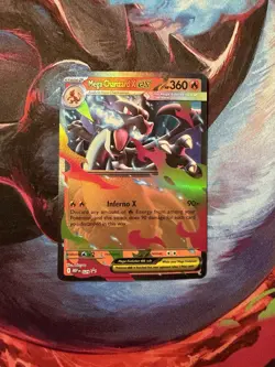 Pokemon TCG Mega Charizard Y & X EX Black Star Promo Mega Evolutions 029/030 NM - Image 2