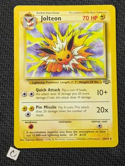 Jolteon 20/64 - Jungle Unlimited Non-Holo Rare Pokemon TCG HP - Image 1