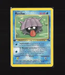 Muschas - 1. Edition - Pokemon Karte TCG - 54/62 Fossil Vintage Deutsch /U45 - Image 1