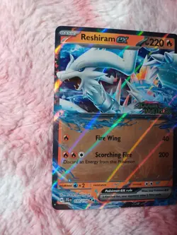 2025 Pokemon TCG Reshiram ex 030/159 Journey Together Stamped Promo Card - Image 2
