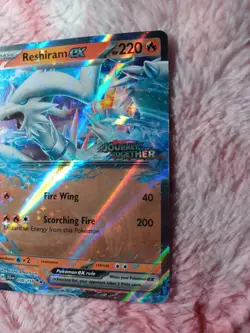 2025 Pokemon TCG Reshiram ex 030/159 Journey Together Stamped Promo Card - Image 3