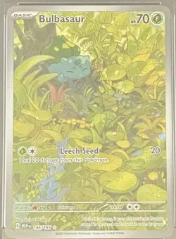 Pokemon Bulbasaur SV: 151 #166/165 Illustration Rare Holofoil English PSA 9 - Image 5