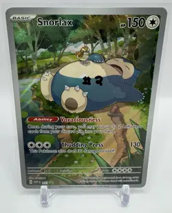 Snorlax 051 SVP: Scarlet & Violet Promo Card Holo Pokemon 151 ETB Promo Black ⭐ - Image 1
