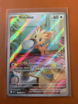 Carte Pokemon Ponchiot 154/086 WHT Flamme Blanche SV10.5 FR NEUF - Image 1