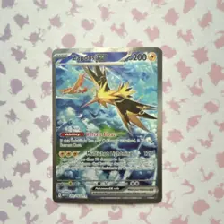 Pokemon TCG Zapdos ex 202/165 Scarlet & Violet 151 SIR Holo Near Mint - Image 1