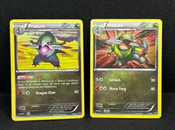 Pokemon TCG Fraxure 14/20 & Fraxure 15/20 Dragon Vault Holo - Image 1