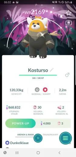 Pokemon Go Shiny Bewear Background - Pokemon Go Shiny Kosturso Hintergrund - Image 1