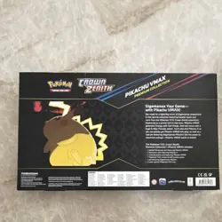 Pokemon Crown Zenith Pikachu VMAX Premium Collection Box 5 Boosters 2 Promos - Image 2