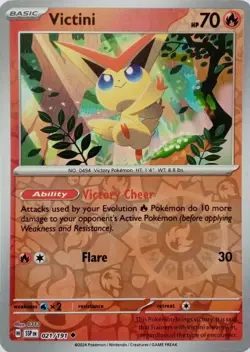 Victini - Reverse Holo - Surging Sparks - Pokemon TCG - 021/191 - Image 1