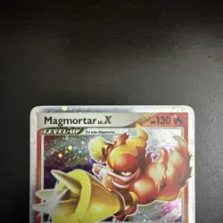 Magmortar LV.X 123/123 2007 Mysterious Treasures Holo Ultra Rare DP Pokemon LP - Image 2