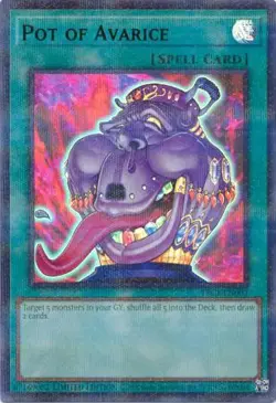 Yugioh! Pot of Avarice - TBC1-EN003 - Ultra Rare - Unlimited Edition Near Mint, - Image 1