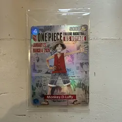 Monkey.D.Luffy (055) (College Basketball US Voyage) P-055 One Piece Promotion... - Image 1