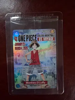 One Piece Monkey.D.Luffy US Voyage College Basketball ILLINI vs Michigan - Image 3