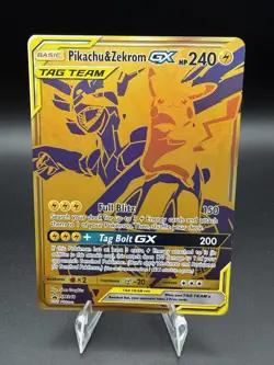 Pokemon TCG Pikachu & Zekrom GX Sun & Moon SM248 Holo Promo Card - Image 1