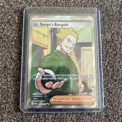 Lt. Surge's Bargain 170/132 Pokemon Card! - Image 1