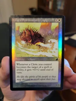 MTG Magic the Gathering Daru Spiritualist (5/143) Scourge LP FOIL - Image 1