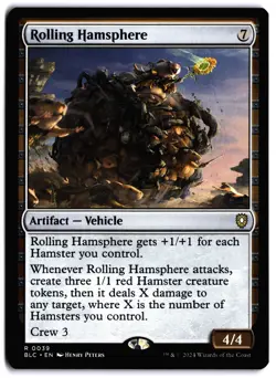 Rolling Hamsphere NM BLC Commander: Bloomburrow MTG - Image 1