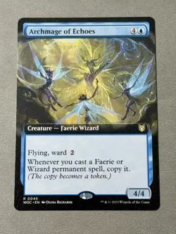 MTG Archmage of Echoes WOC #45 Rare Extended Art Regular NM - Image 1