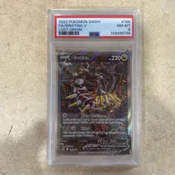 2022 POKEMON SWORD & SHIELD LOST ORIGIN #186 FULL ART/GIRATINA V PSA 8 - Image 4