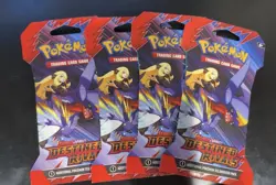 Pokemon TCG S&V Destined Rivals Booster Pack Lot of 4 Cynthia Garchomp - Image 1