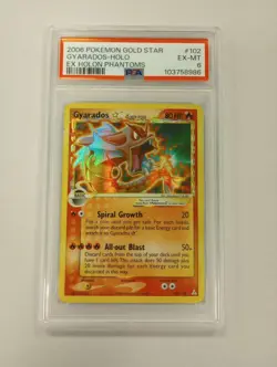 Pokemon Gyarados Gold Star (Delta Species) 102/110 Holon Phantoms PSA 6 - Image 1