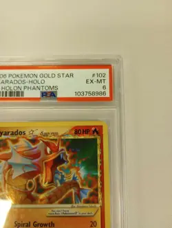 Pokemon Gyarados Gold Star (Delta Species) 102/110 Holon Phantoms PSA 6 - Image 3