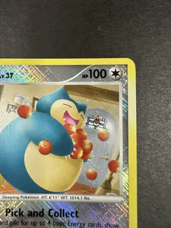 2009 Pokemon Snorlax Holo Rare *CROSS HATCH* 33/111 *NM+* SHARP! CENTERED - Image 4