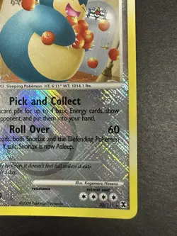 2009 Pokemon Snorlax Holo Rare *CROSS HATCH* 33/111 *NM+* SHARP! CENTERED - Image 5