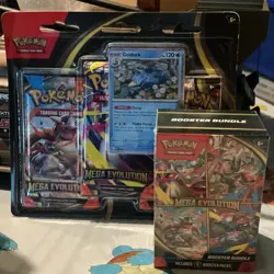 Pokemon Mega Evolution Booster B (6 Packs) Sealed Box & 3 Pack Mega Evolution - Image 1