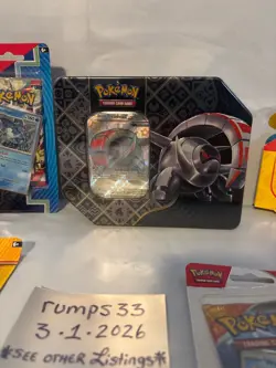 Pokemon Paldean Fates IRON TREADS Tin Sealed + Sealed Lot Large - Image 2
