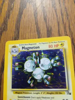 1999 Pokemon Magneton Fossil Holo 11/62 - Image 2