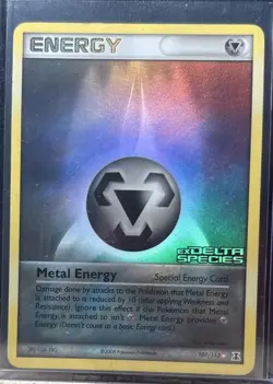 Pokemon Metal Energy 107/113 EX Delta Species Stamped Rev Holo Rare - Image 1