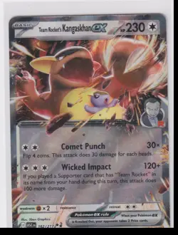 2026 Ascended Heroes Team Rocket's Kangaskhan Ex Double Rare #162 - Image 1